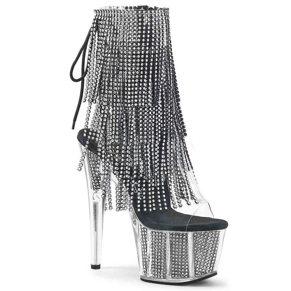 Pleaser - ADORE1017SRS Bottes de plateforme, Pole dance chaussures - Chaussures de pole dance - Couleur argent Product image